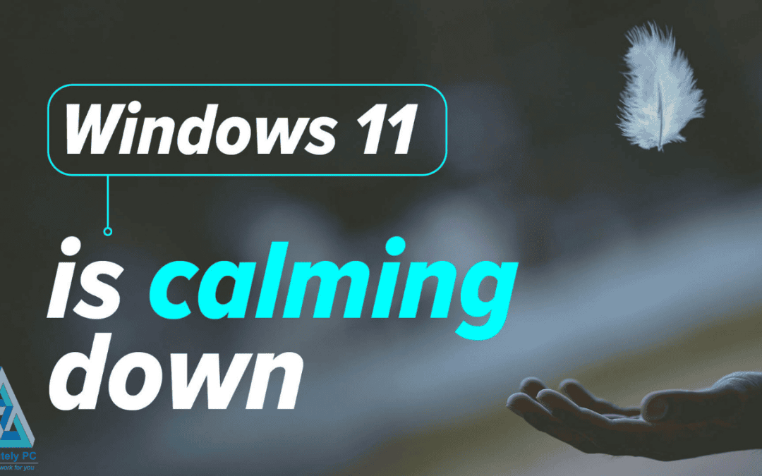 A professional reviewing Windows 11 updates on a laptop screen, symbolising improved productivity and reduced IT frustrations for regulated businesses