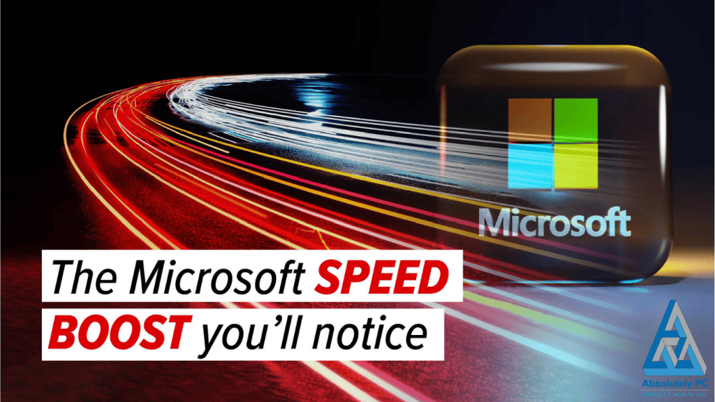 Professional using a Windows 11 business PC, illustrating faster, more responsive everyday performance for a regulated firm.