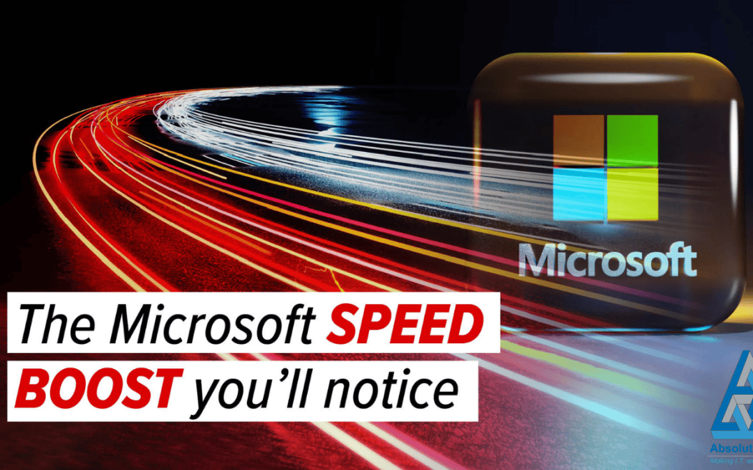 Professional using a Windows 11 business PC, illustrating faster, more responsive everyday performance for a regulated firm.